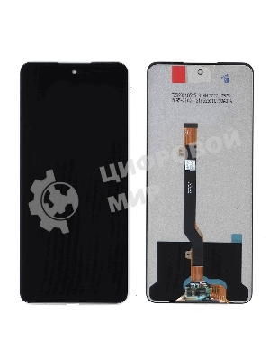 Дисплей для Tecno Pova 2, Infinix Note 10 NFC черный