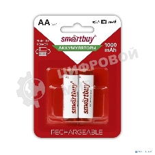 Аккумулятор Smartbuy AA/2BL 1000 mAh (24/240) (SBBR-2A02BL1000) (2шт. в уп-ке)
