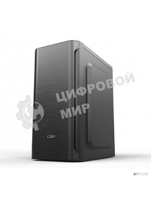 Компьютерный корпус CBR mATX Minitower MX10, c БП PSU-ATX400-08EC (400W/80мм), 2*USB 2.0, HD Audio+Mic, черный