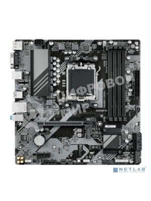 Материнская плата Gigabyte A620M DS3H, mATX, AM5, AMD A620, 4xDDR5, 4xSATA, 1xM.2, 1xPCI-E 4.0 x16, 1xPCI-E x1, 1xHDMI, 1xDP, 1xVGA, 1x 1Gb LAN, 1xUSB 3.2 Gen 1, 4xUSB 2.0, 3x3.5мм, 7.1, ATX