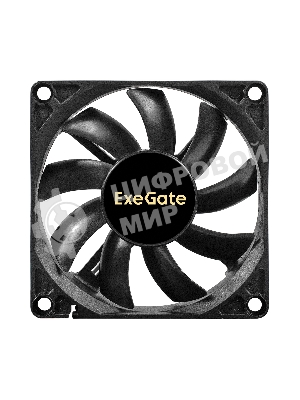 Вентилятор для корпуса ExeGate EX08015B3P черный, 80 мм, 2000 об/мин, 21 дБ, 3 pin