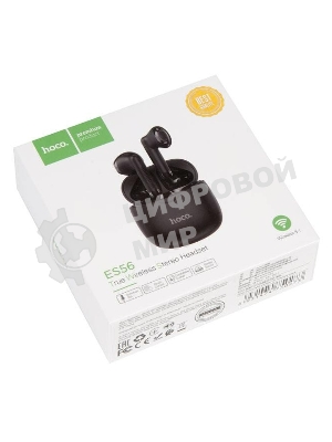 Наушники TWS Hoco ES56 черный, вкладыши, Bluetooth, до 4 ч.