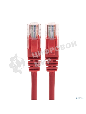 Патч-корд U/UTP Rexant cat.5e, RJ45-RJ45, 26AWG, ZH нг(А)-HF, красный, 0,3 м