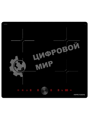 Индукционная варочная панель Kuppersberg ICI 608 High-Tech, индукция, 9 уровней мощности, inverter, таймер, пауза, Booster, автоматическое отключение, сенсорное управление/Magnet Pad, 3 авто программы, индикация остаточного тепла, черный