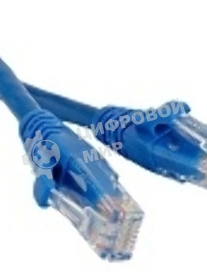 Патч-корд LANMASTER UTP LAN-PC45/U5E-1.0-BL вилка RJ-45-вилка RJ-45 cat.5е 1м синий LSZH (уп.:1шт)