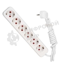 Удлинитель 6х2 м с заземл. 16А IP20 Lezard 720-0602-601