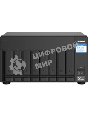Сетевое хранилище без дисков SMB QNAP TS-832PX-4G 8-Bay NAS, AL324 64-bit quad-core 1.7GHz, 4Gb DDR4 SO-DIMM RAM (up to 1x16 Gb), 8 x 3.5