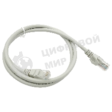 Патч-корд Buro UTP 4 пары cat6 CCA molded 1м серый RJ-45 (m)-RJ-45 (m)