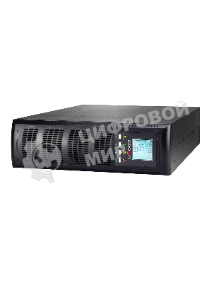 Источник бесперебойного питания CROWN On-Line CMUOA-300X-6K 6000VA/5400W, корпус металл, TOWER&RACK, 3U+3U, АКБ 16*12V/7AH, PF-0.9, AVR 110-300V, порт USB+RS-232, EPO, розетки - клемная колодка (Ph+N+GND), входной кабель 2,5 м, вентилятор охлаждения, автомат, слот для SNMP, порт для доп. батарейных кабинетов, работа в параллель, ПО