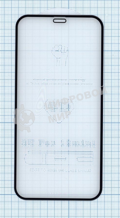 Защитное стекло 6D для Apple iPhone 12 mini черный