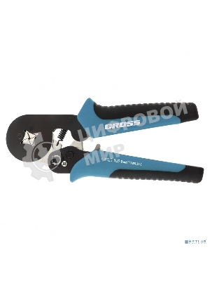 Клещи для обжима наконечников электропроводов Gross 17724 с сечением 0,25-8 мм2