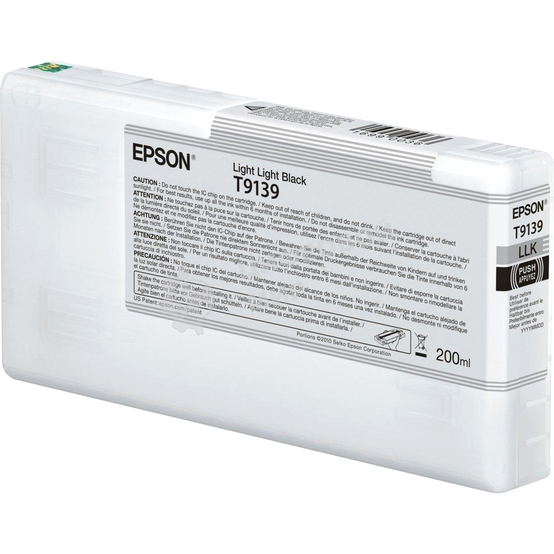 Картридж струйный Epson T9139 (C13T913900) светло-серый (200 мл) для SureColor SC-P5000