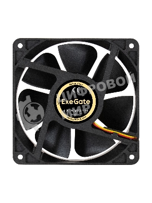 Вентилятор для корпуса ExeGate EX12038S3P-24 черный, 120 мм, 3000 об/мин, 46.1 дБ, 3 pin