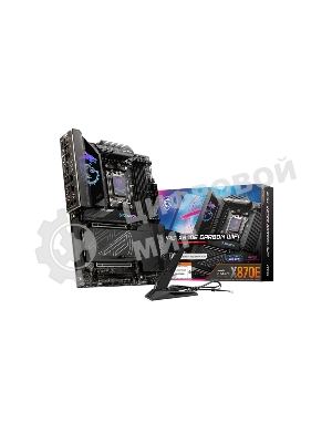 Материнская плата MSI MPG X870E CARBON WIFI, AM5, AMD X870E, 4xDDR5, 4xSATA, 4xM.2, 1xPCIe 5.0 x16, 1xPCIe 5.0 x4, 1xPCIe 4.0 x4, 1xHDMI, 2xUSB-C, 2x1Gb LAN, 9xUSB 3.2 Gen 2, 2xUSB4, 2x3.5 мм, 7.1, ATX