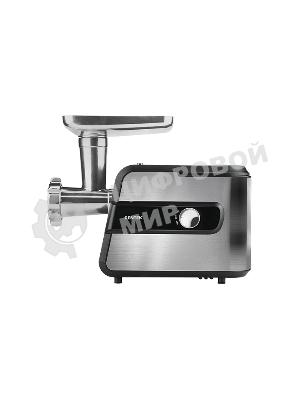 Мясорубка электрическая Centek CT-1623 серый, 2200 Вт, 2.2 кг/мин, реверс, защита от перегрузки, металлический лоток, насадки - 4