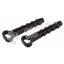 Дюбель-хомут нейлоновый прямоугольный PROconnect 5-10 мм, черный, упаковка 100 шт.