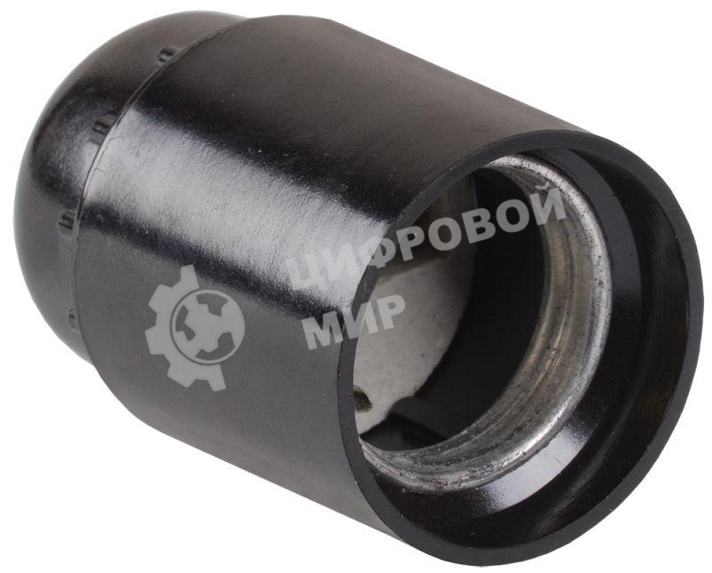 Патрон подвесной карболитовый IEK EPK10-04-01-K01 Пкб27-04-К01, Е27, черный, стикер на изделии, IEK