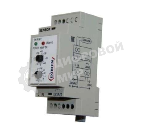 Термостат мех. для труб 16А на DIN-рейку EXTHERM Th-pipe