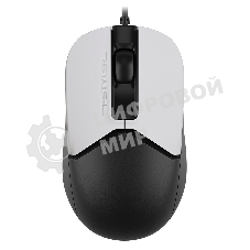 Мышь проводная A4Tech Fstyler FM12 белый/черный, 1200 dpi, USB, кнопки - 3