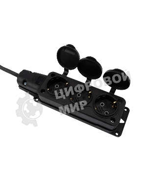 Удлинитель-шнур Rexant КГ 3х1.5, 30 м, 3 гнезда, морозостойкий, с/з, 16 А, 3500 Вт, IP44 (Сделано в России)