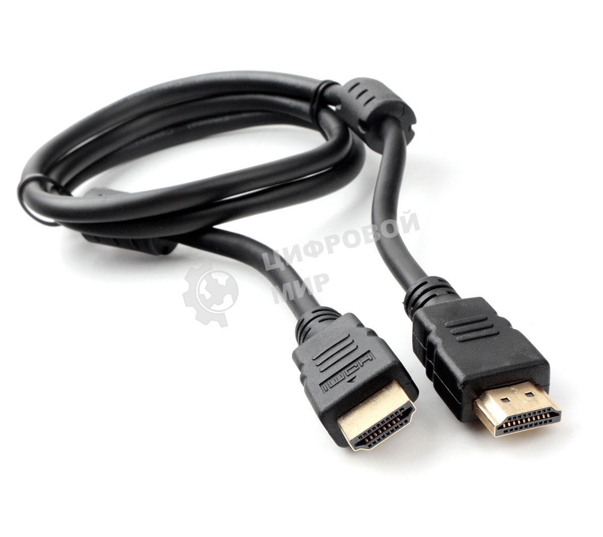 Кабель HDMI Cablexpert CCF2-HDMI4-1M, 19M/19M, v2.0, медь, позол.разъемы, экран, 2 фер.кольца, 1м, черный, пакет