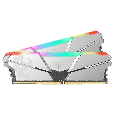 Оперативная память NETAC Shadow, DDR4, 16GB (2x8GB), 3600MHz, CL16, DIMM, с радиаторами, RGB, серебристый