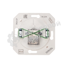 Розетка телевизионная Kranz TV DEA Проходная с/у мех. белый (1/10/120)