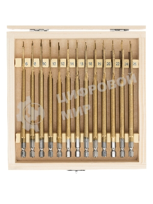 Набор сверл Matrix перовых по дереву, 6-8-10-12-13-14-16-18-19-20-22-24-25 мм 13 шт дерев