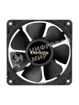 Вентилятор для корпуса ExeGate EX12038S3P-24 черный, 120 мм, 3000 об/мин, 46.1 дБ, 3 pin