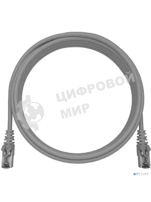 Патч-корд NTSS NTSS-PC-FTP-RJ45-5e-1.5-LSZH-GY NTSS-PC-FTP-RJ45-5E-1.5-LSZH FTP RJ-45 вил.-вилка RJ-45 кат.5E 1.5м серый LSZH (уп.:1шт) 26AWG