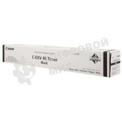 Картридж лазерный Canon C-EXV49BK (8524B002) черный (36 000 стр) для Canon imageRUNNER ADVANCE серий C3300, C3500, DX C3700, DX C3800