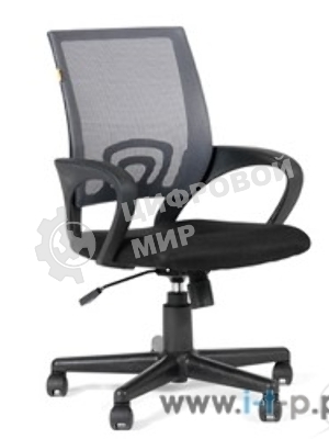 Кресло Chairman 696 TW-04 серый, ткань, 120 кг, механизм качания