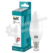 Лампа светодиодная IEK LLE-C35-7-230-40-E14 ECO C35 свеча 7Вт 230В 4000К E14