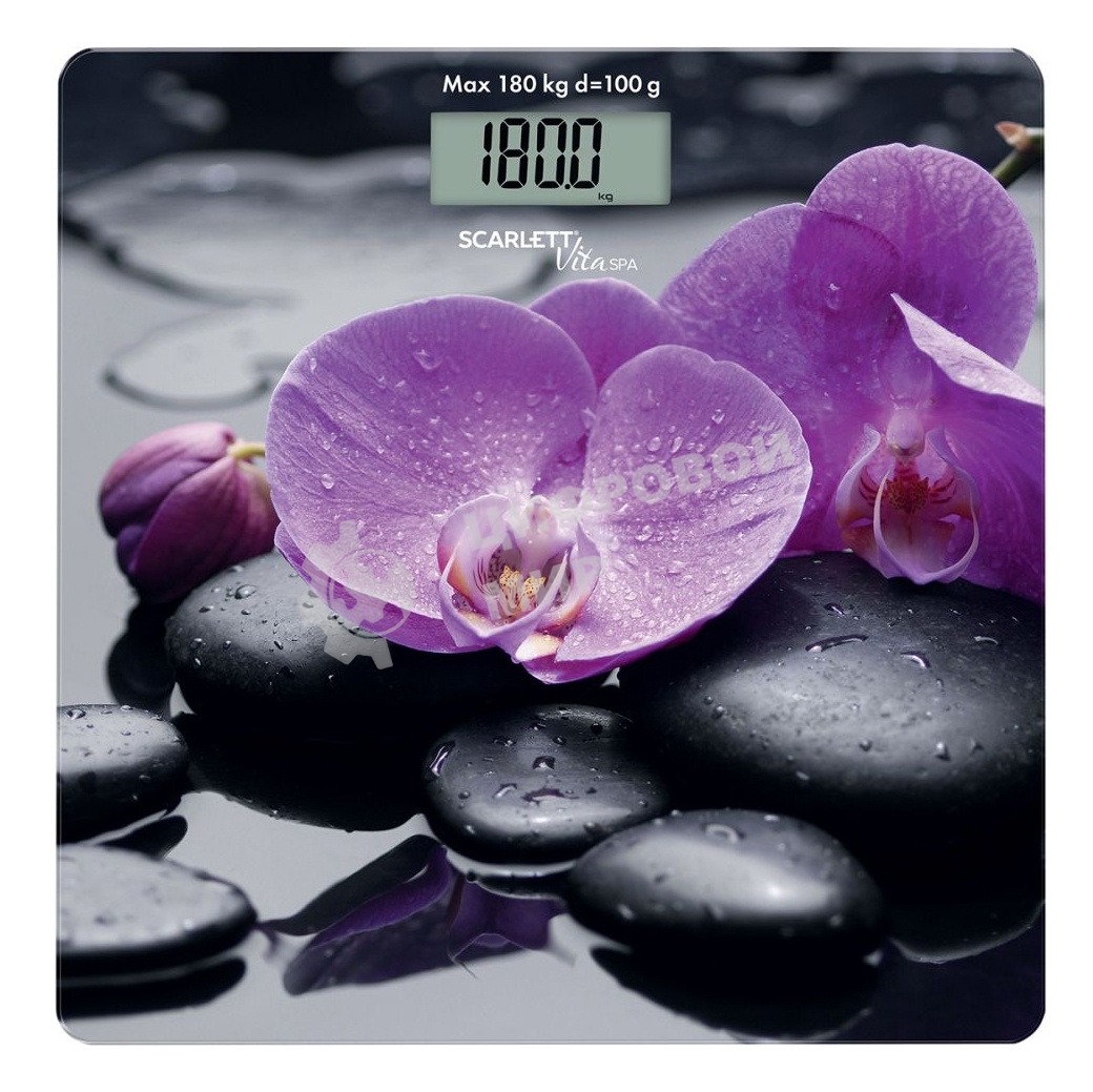 Весы напольные электронные Scarlett SC-BS33E067 макс.180кг рисунок