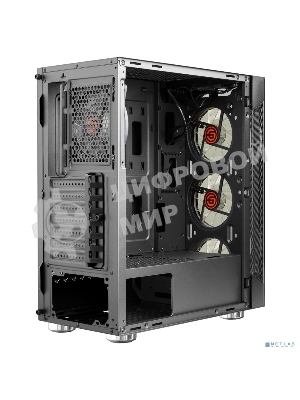 Компьютерный корпус Ginzzu CL280 FAN 12CM RGb*4 USB3.0 Window