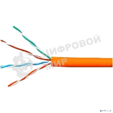 Кабель Cablexpert UPC-5051E-LSZH-4-CU indoor, UTP-LSZH 4x2x0.51, медный, кат.5e, однож., 305м, box, оранжевый