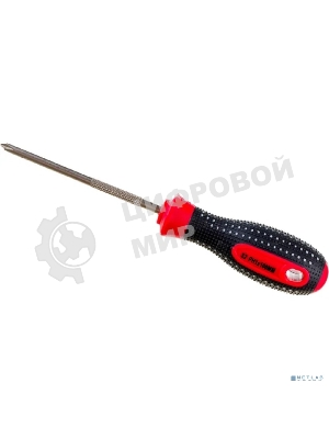 Отвертка крестовая Rexant PH 1х100 мм, трехкомпонентная рукоятка, сталь S2