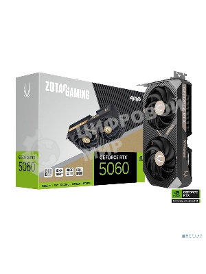 Видеокарта Zotac RTX 5060 AMP 8Gb GDDR7 128bit 3xDP HDMI 2FAN MEDIUM PACK