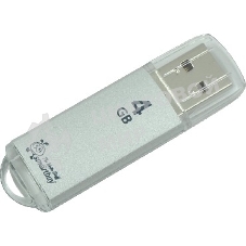 Флешка USB Smartbuy V-Cut series (SB4GbVC-S), 4Gb, USB 2.0, R/W 25/15, серебристый