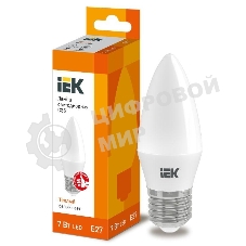 Лампа светодиодная IEK LLE-C35-7-230-30-E27 ECO C35 свеча 7Вт 230В 3000К E27