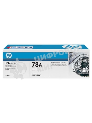 Картридж лазерный HP CE278A черный LJ P1566/P1606 (2100 стр.)
