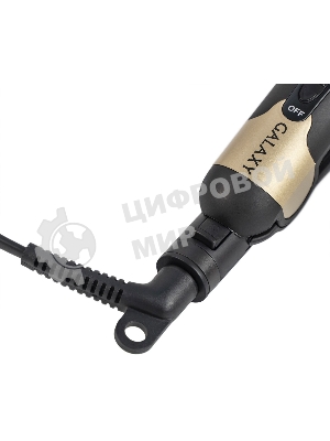 Выпрямитель для волос Galaxy Line GL 4519 черный/золотистый, 24 мм, 180 °C, 1 режим