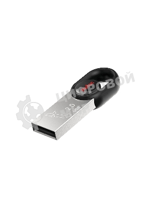 Флешка USB Netac UM2 (NT03UM2N-064G-20BK), 64Gb, USB 2.0, R/W 100/40, серебристый/черный