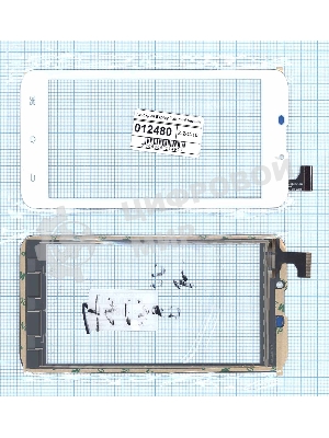 Сенсорное стекло (тачскрин) Explay Tab mini. белое