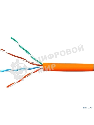 Кабель Cablexpert UPC-5051E-LSZH-4-CU/100 indoor, UTP-LSZH 4x2x0.51, медный, кат.5e, однож., 100м, box, оранжевый