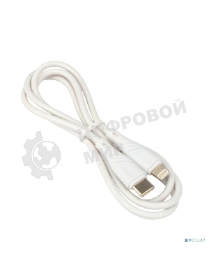 Кабель USB2.0 Cablexpert CCB-USB2-CMAPO1-1MW, Type C/Lightning, Classic 0.1, 2.1A, 20Вт, QC3.0,1м, белый, коробка