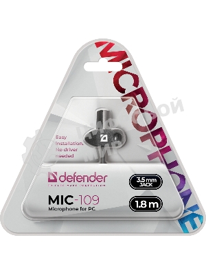 Микрофон Defender MIC-109 черный