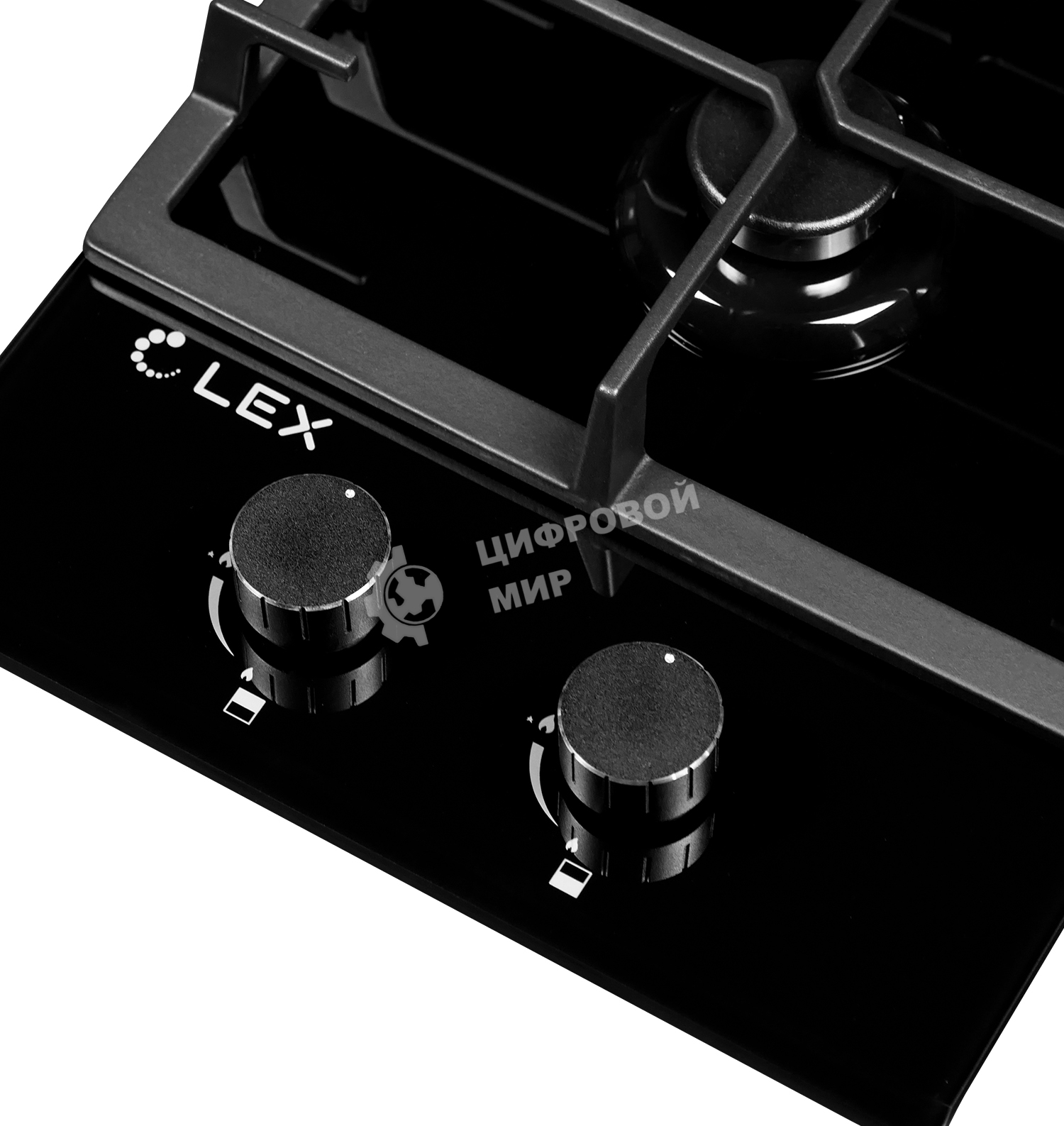 Газовая варочная панель LEX GVG 321 BL2 конфорки газ-контроль электроподжиг
