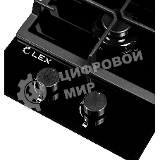 Газовая варочная панель LEX GVG 321 BL2 конфорки газ-контроль электроподжиг