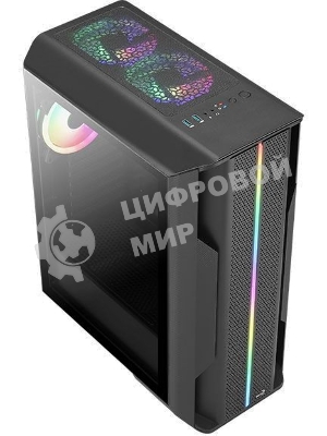Компьютерный корпус Aerocool/Formula Splinter Duo-G-BK-v1 черный без БП mATX 2x120мм 2xUSB3.0 audio